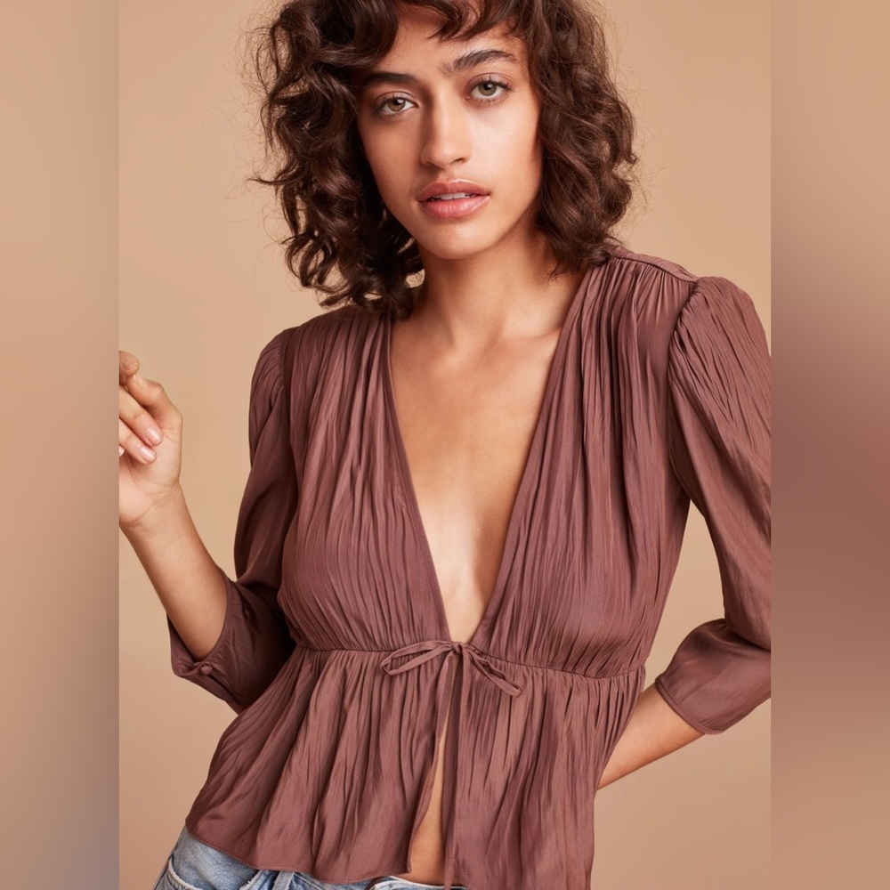Aritzia wilfred shanina blouse